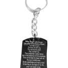 Psalm 23:4 Christian Inspiration Shadow of Death - Metal Ring Key Chain Keychain