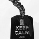 Keep Calm & Call The Doctor TV Show Tardis Box - Metal Ring Key Chain Keychain