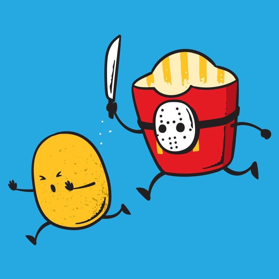 "French Fried Jason" Classic Horror Scary Slasher Movie Parody - ...
