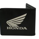 Honda Wing Logo Motorcycle Car Black Bi-Fold Wallet