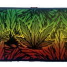 Marijuana Weed Haze Rasta Colors Lady Bi-Fold Hinge Wallet