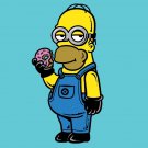 "Simpion" Funny Cartoon Movie & Family TV Show Parody w/ Donut - Vinyl Sticker