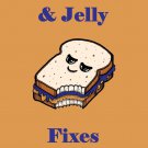 Peanut Butter & Jelly Fixes Everything Food - Rectangle Refrigerator Magnet