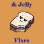 Peanut Butter & Jelly Fixes Everything Food - Rectangle Refrigerator Magnet