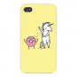 "How Donuts Get Sprinkles" Unicorn Shave - FITS iPhone 4 4s Plastic Snap On Case
