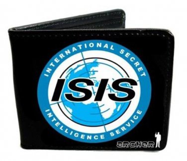 Archer - ISIS International Secret Intelligence Service Logo Black BiFold Wallet
