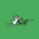 "Using Force" Bunny Rabbit & Turtle Movement Physics Science - Vinyl Sticker