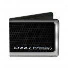Auto Car Maker Dodge Challenger Text Logo Grill Design Bi-Fold Wallet