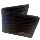 Chevrolet Chevy Blue Bowtie Logo w/ Repeating Text Car Auto Bi-Fold Wallet