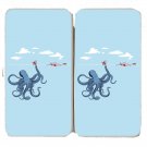"Octotrap" Octopus Tricking Lifeguard Humor - Womens Taiga Hinge Wallet Clutch