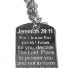 Christian Bible Verse Jeremiah 29:11 Inspiration - Metal Ring Key Chain Keychain