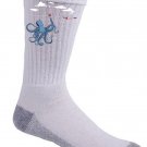 "Octotrap" Octopus Tricking Lifeguard in Open Ocean Funny - Crew Socks Pair