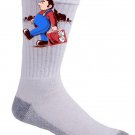 "Behind The Scene" Funny Plumber Work Video Game Parody - Crew Socks Pair