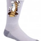 "LEAN" Funny Pop Music Legend & Italian Landmark Parody - Crew Socks Pair