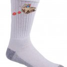 "Just Like Video Game" Funny Plumber Brothers & Turtles Parody - Crew Socks Pair