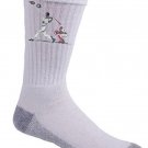 "Home Run" Funny Zombie Baseball Game Batter Hits Catcher - Crew Socks Pair