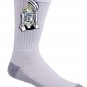 "The Man Behind" Funny Space Movie Alien & Beep Robot Parody - Crew Socks Pair
