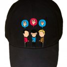 "Paper, Scissors, Rock" Space TV Show & Movie Parody - Black Adjustable Cap Hat