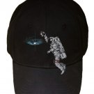"Slam Dunk" Astronaut Moon & Galaxy Basketball Parody - Black Adjustable Cap Hat