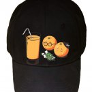 "So Long My Friend" Funny Orange Funeral Fruit Juice - Black Adjustable Cap Hat