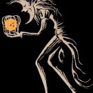 "Kidnap" Evil Moon Stealing Sun in Cage - Plywood Wood Print Poster Wall Art