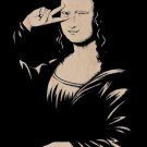 "Winked" Funny Famous Artwork Paint Parody - Plywood Wood Print Poster Wall Art