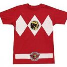 Power Rangers Seatbelt Belt - Mighty Morphin Red, Yellow, & Blue Character