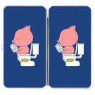 "Cha Ching" Pig Pooping Coins in Toilet Funny - Womens Taiga Hinge Wallet Clutch