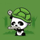 "The War Partners" Cute Panda, Turtle, Squirrel - Rectangle Refrigerator Magnet