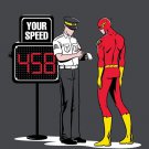 "Speed Trap" Funny Parody Super Hero Speeding - Rectangle Refrigerator Magnet