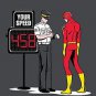 "Speed Trap" Funny Parody Super Hero Speeding - Rectangle Refrigerator Magnet