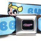 Powerpuff Girls Seatbelt Belt - BUBBLES Poses Blue