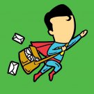 "Part-Time Job Post" Super Hero Comic Parody - Rectangle Refrigerator Magnet