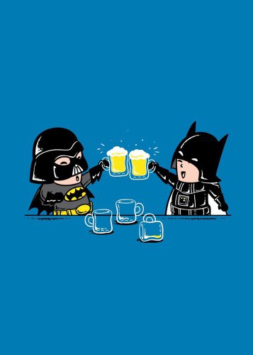 "Dark Side Buddy" Villain & Super Hero Parody - Rectangle Refrigerator Magnet