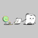 "Bad Friend" Teeth & Lollipop Funny Parody - Rectangle Refrigerator Magnet