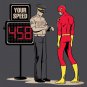 "Speed Trap" Super Hero Speeding Parody - Plywood Wood Print Poster Wall Art