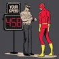 "Speed Trap" Super Hero Speeding Parody - Plywood Wood Print Poster Wall Art