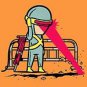 "Part-Time Job Road Construction" Parody - Plywood Wood Print Poster Wall Art