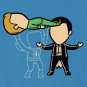 "Part-Time Job Magic Show" Comic Parody - Plywood Wood Print Poster Wall Art