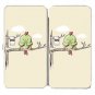 "Public Toilet" Bird Tree w/ Paper Roll Funny - Womens Taiga Hinge Wallet Clutch
