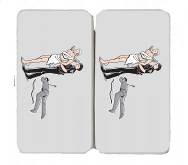 "Murder Cupid" Bow & Arrow Death Crime Funny - Womens Taiga Hinge Wallet Clutch