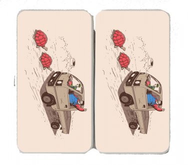 "Just Like Video Game" Plumber Brother Parody - Womens Taiga Hinge Wallet Clutch