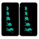 "Evolution" Transformation Turtle TV Parody - Womens Taiga Hinge Wallet Clutch