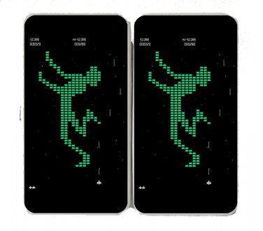 "Dodge Game" Space Arcade Video Game Parody - Womens Taiga Hinge Wallet Clutch