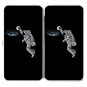 "Slam Dunk" Astronaut Moon & Galaxy Funny - Womens Taiga Hinge Wallet Clutch