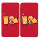 "So Long My Friend" Orange Juice Funeral - Womens Taiga Hinge Wallet Clutch