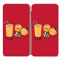 "So Long My Friend" Orange Juice Funeral - Womens Taiga Hinge Wallet Clutch