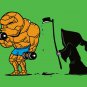 "Mission Failed" Super Hero & Grim Reaper Parody - Rectangle Refrigerator Magnet
