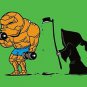 "Mission Failed" Super Hero & Grim Reaper Parody - Rectangle Refrigerator Magnet