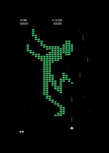"Dodge Game" Space Arcade Video Game Parody - Rectangle Refrigerator Magnet